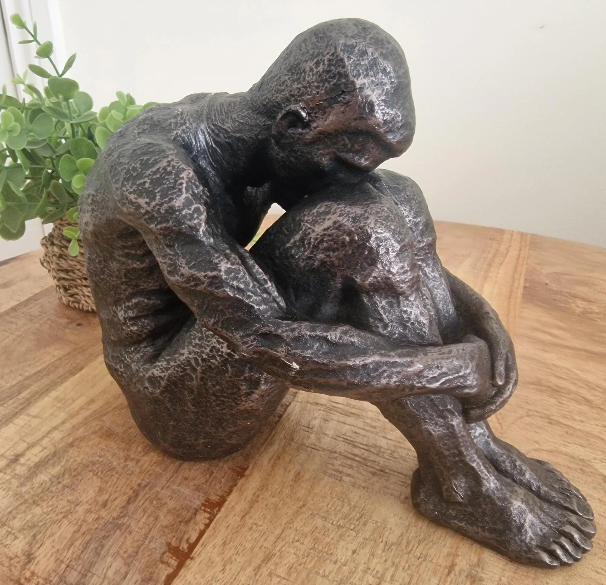 Sitting Man Contemporary Art Sculpture Ornament