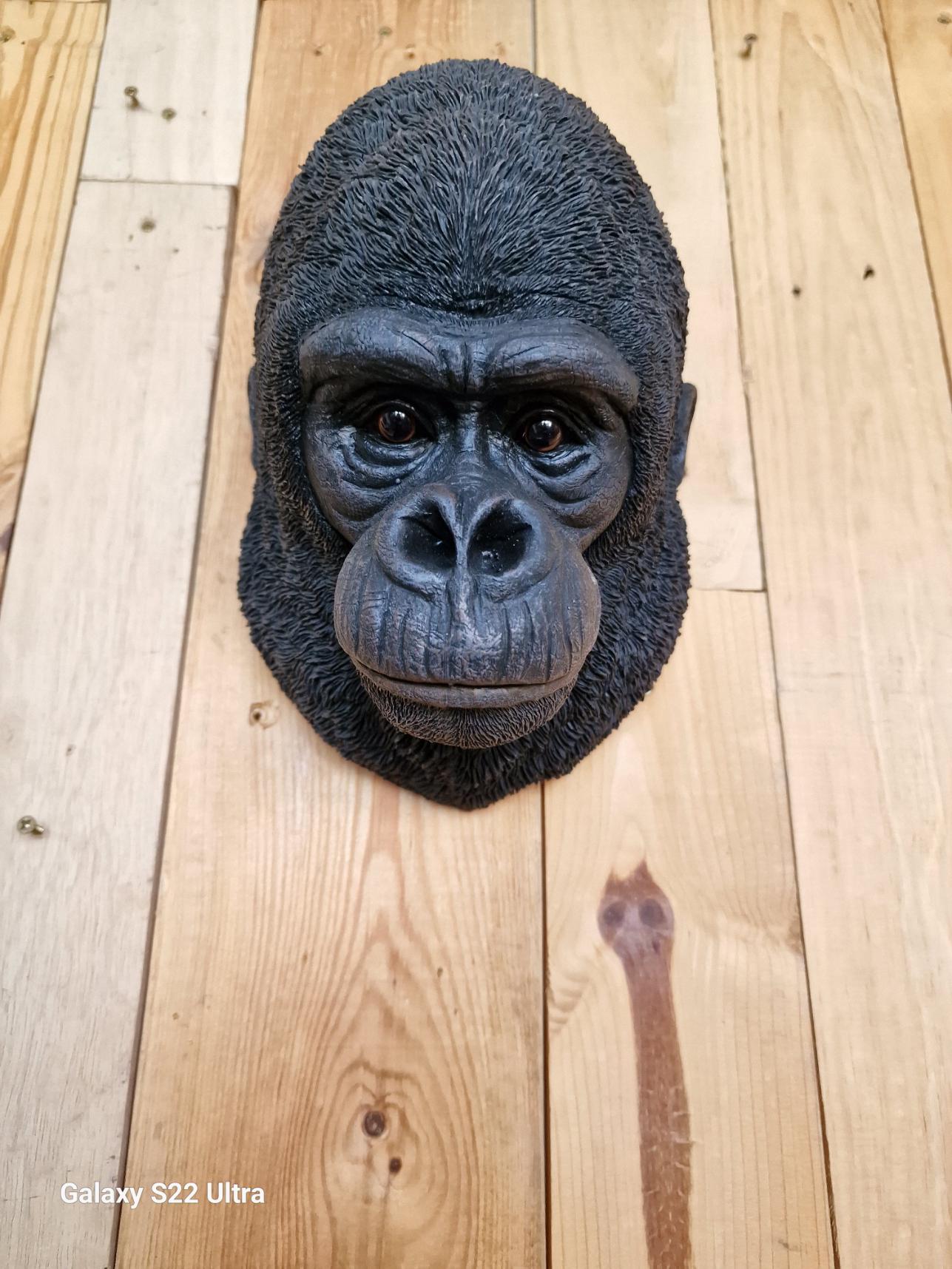 Gorilla Monkey Ape Head Wall Decor