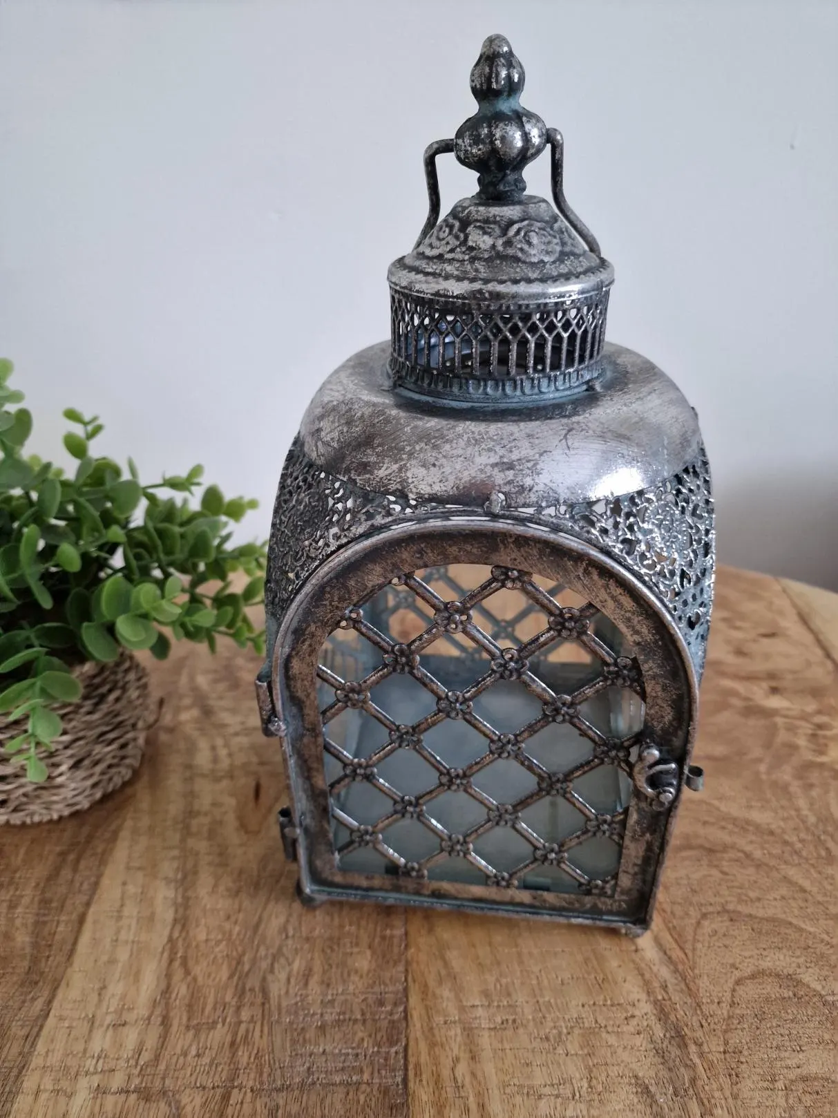 Lantern Shabby Chic Metal Vintage Moorish Moroccan French Style