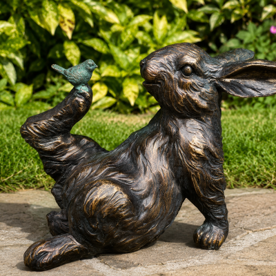 Rabbit & Bird Ornament