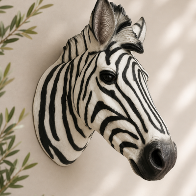 Safari Zebra Wall Head