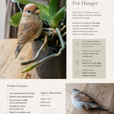 Sparrow Pot Hanger