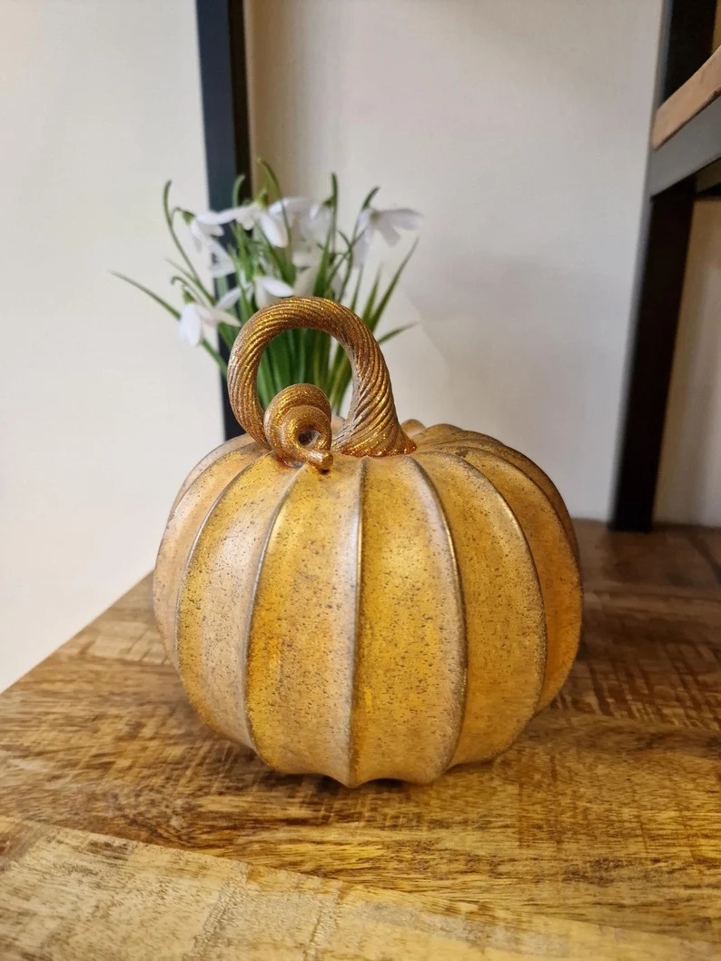 Beautiful Orange Pumpkin Ornament - Image 2