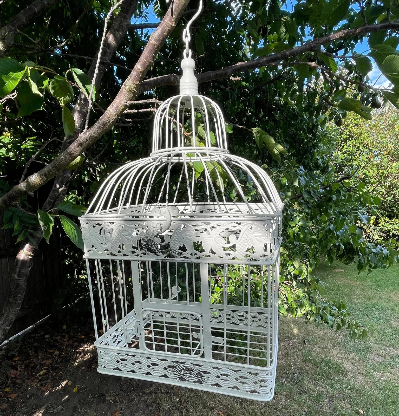 Small Vintage Bird Cage Planter - Image 2