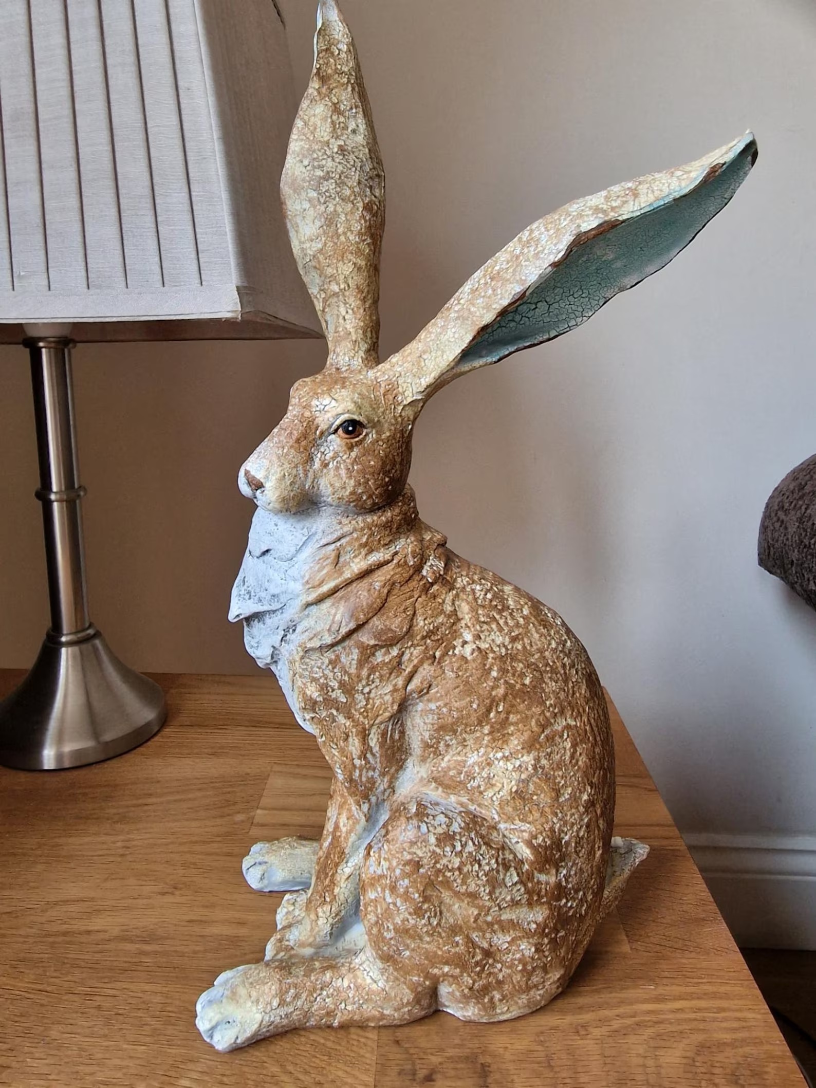 Sitting Brown Hare Ornament - Medium - Image 2