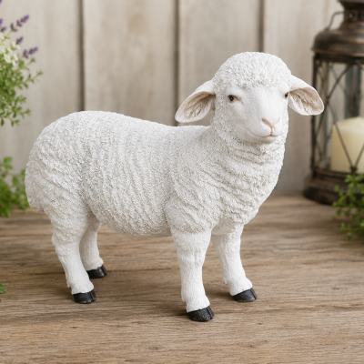 Standing Sheep Garden Ornament
