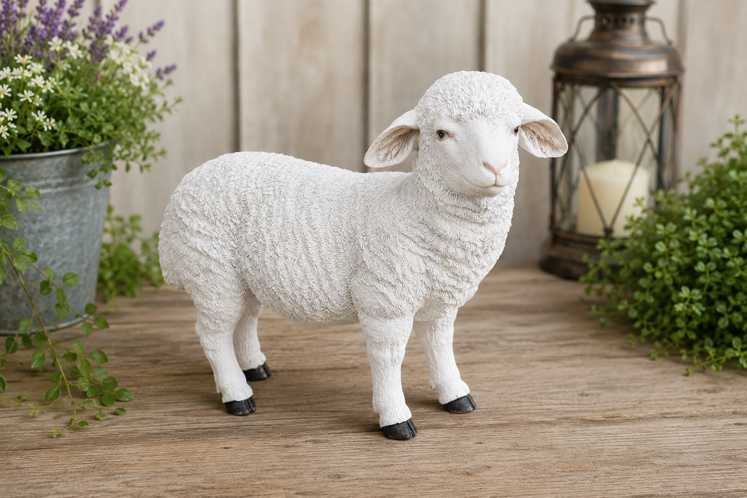 Standing Sheep Garden Ornament