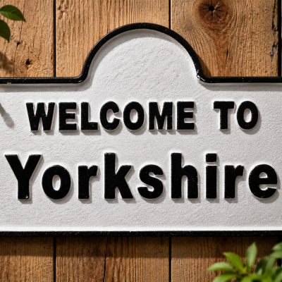 Welcome To Yorkshire Cast Iron Wall Plaque